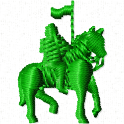 Horses Embroidery Design 11